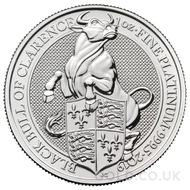2019 1oz Platinum Coin - The Black Bull of Clarence