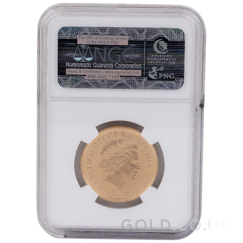 2010 Proof £2 Coin Gold Double Sovereign NGC PF69