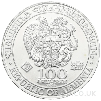 2021 Armenian Noah's Ark Silver Coin 1/4oz