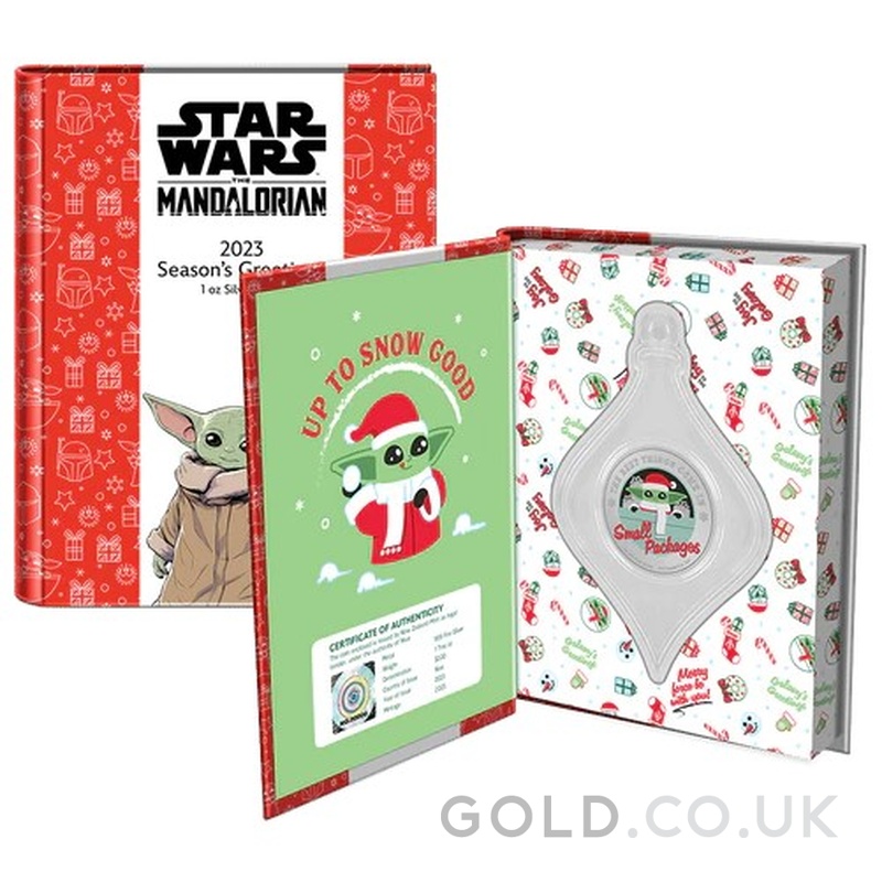 2023 1oz Star Wars Silver Coin Season’s Greetings Boxed