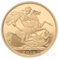 2015 Gold Proof Double Sovereign Coin Elizabeth II