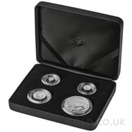 4 Coin Britannia Proof Fractional Silver Set Boxed (2024)