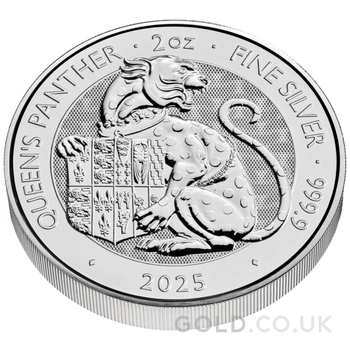 2025 Queen's Panther - Tudor Beasts 2oz Silver Coin