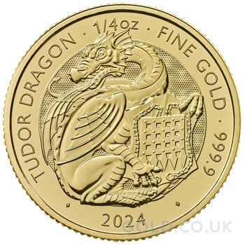 2024 Tudor Dragon - Tudor Beasts 1/4oz Gold Coin