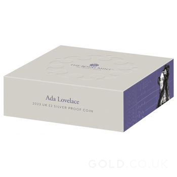 2023 £2 Piedfort Proof Ada Lovelace Silver Coin Boxed