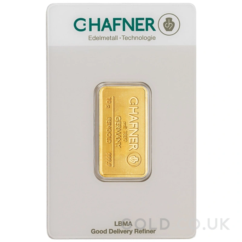 10g Gold Bar C. Hafner Minted