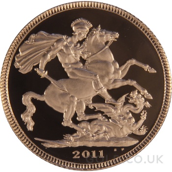 2011 Proof Gold Sovereign Boxed