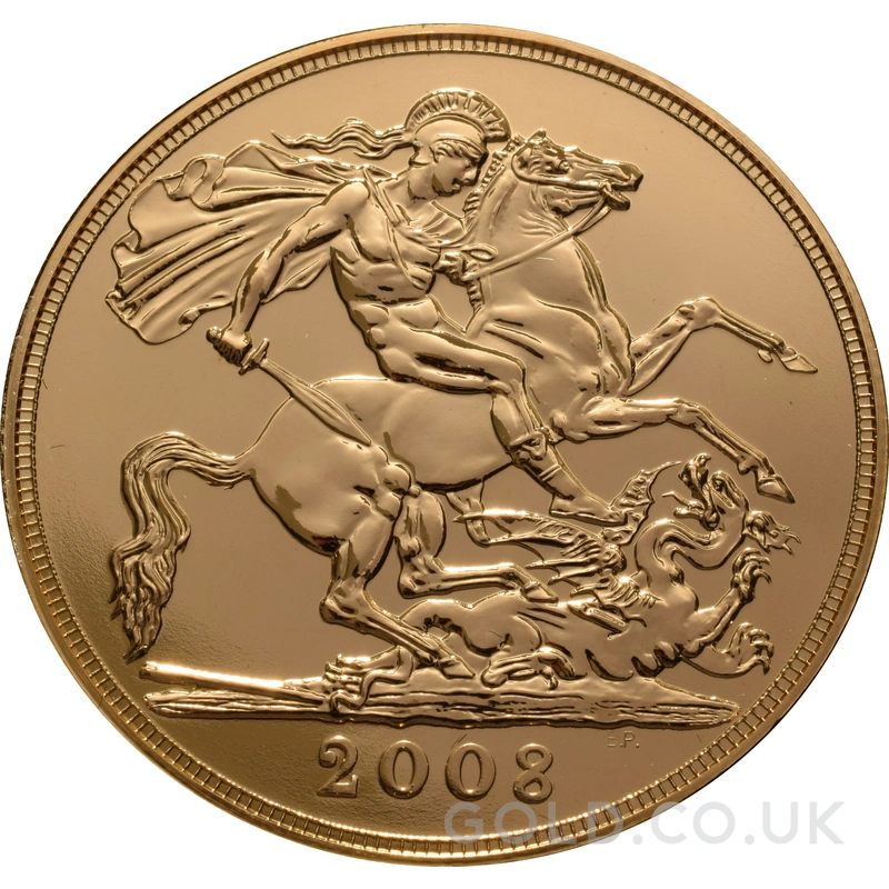 2008 Gold £5 Coin Quintuple Sovereign