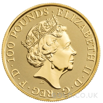 2023 Yale of Beaufort Gold Coin Tudor Beasts 1oz