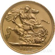 1965 Elizabeth II Young Head Gold Sovereign