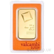 100g Valcambi Gold Bar