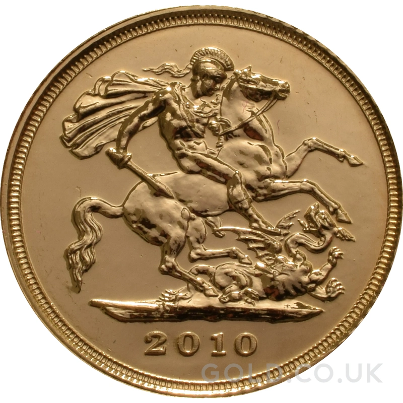 2010 Gold Half Sovereign Elizabeth II Fourth Head