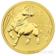 Gold Perth Mint Year of the Ox 1/4oz (2021)