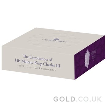 2023 1oz Silver Coronation of King Charles III Proof Coin Boxed
