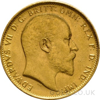 1908 Gold Sovereign Coin Edward VII Melbourne