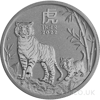 2022 Year of the Tiger Silver Coin 1/2oz Perth Mint Australian Lunar Series