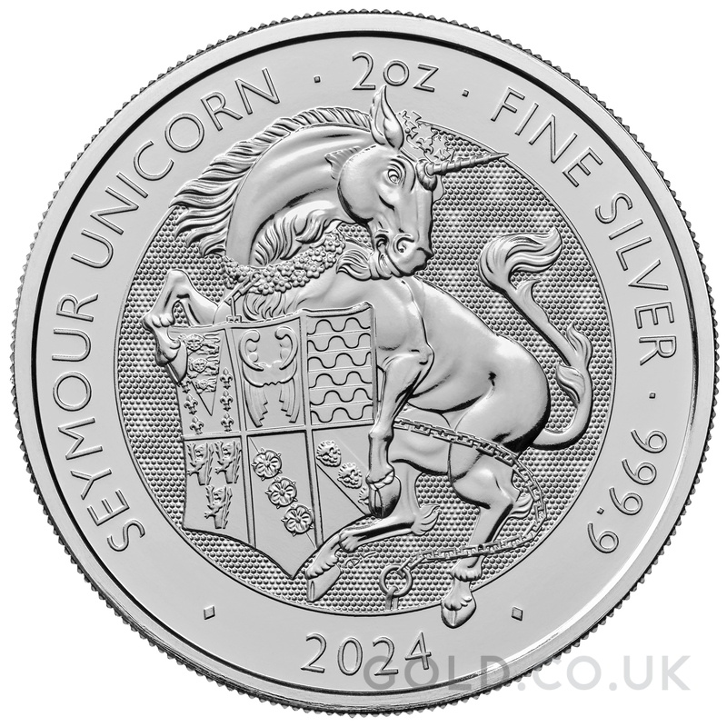 2024 Seymour Unicorn Silver Coin Tudor Beasts 2oz