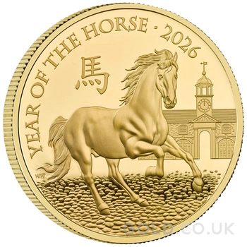 2026 Royal Mint 1oz Year of the Horse Proof Gold Coin Boxed