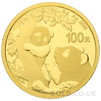 2021 8g Chinese Panda Gold Coin