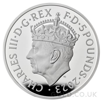 2023 £5 Silver Crown Coronation of King Charles III Proof Coin Boxed
