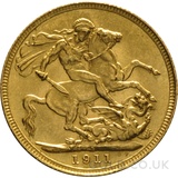 1911 George V Gold Sovereign (Sydney Mint)
