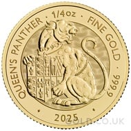 The Queen's Panther - Tudor Beasts 1/4oz Gold Coin (2025)