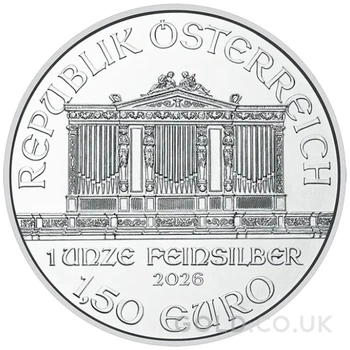 2026 Austrian Philharmonic Silver Coin 1oz