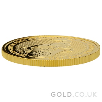 2021 1oz White Greyhound of Richmond Gold Coin Queen's Beasts