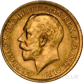 1916 Gold Sovereign Coin George V NGC MS64