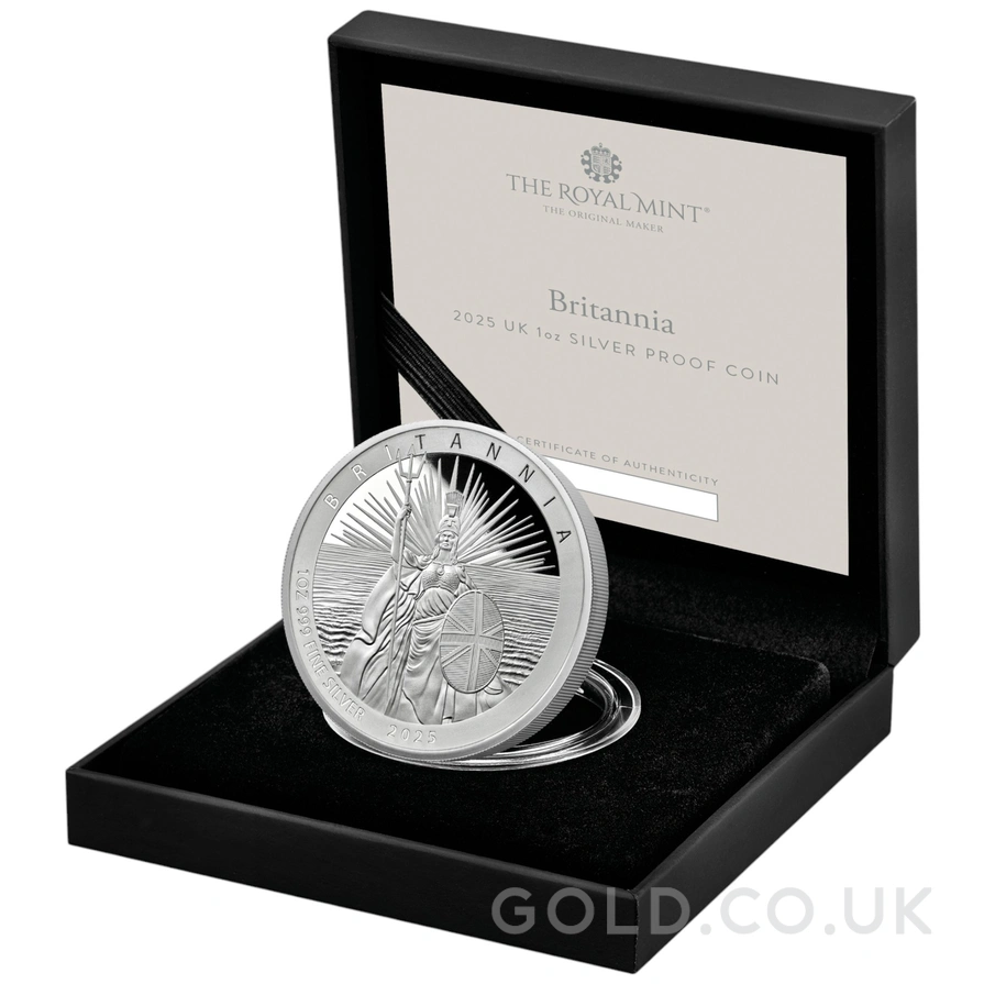 2025 Britannia 1oz Silver Proof Coin Boxed