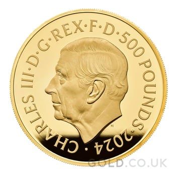 2024 Royal Mint 5oz Year of the Dragon Proof Gold Coin Boxed