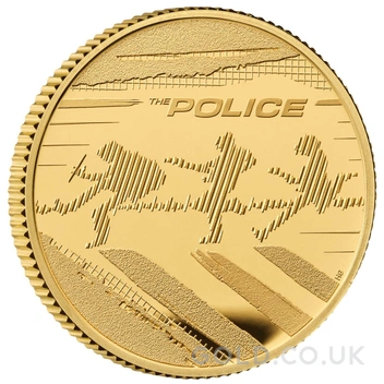 2023 Proof 1/4oz The Police Gold Coin Music Legends Boxed