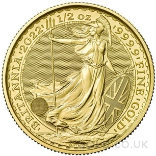 Half Ounce Gold Britannia Coin (2022)