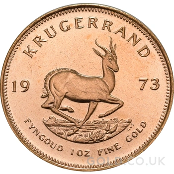 1973 Krugerrand Gold Coin 1oz