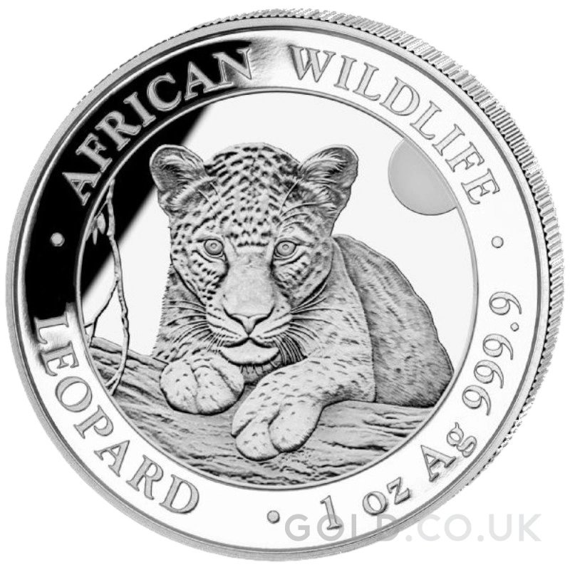 2025 1oz African Wildlife Leopard Silver Coin