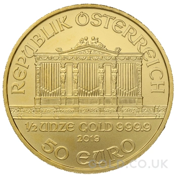 2019 1/2oz Austrian Gold Philharmonic Coin