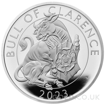2023 Bull of Clarence Silver Coin Tudor Beasts 1oz Proof Boxed