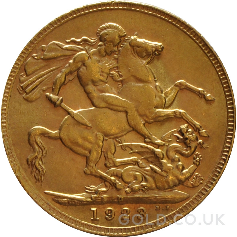 1923 Gold Sovereign Coin George V Perth