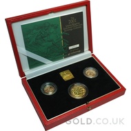 Gold Proof Marconi Sovereign Three Coin Boxed Set (2001)