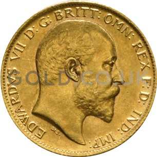 1910 Edward VII Gold Half Sovereign (London Mint)