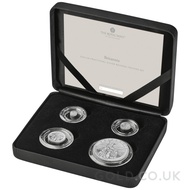 4 Coin Britannia Proof Fractional Silver Set Boxed (2025)