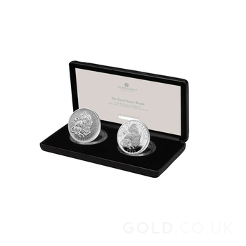 2023 Bull of Clarence Silver Coin Tudor Beasts Proof Two Coin Set Boxed