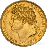 1822 Gold Sovereign Coin George IV