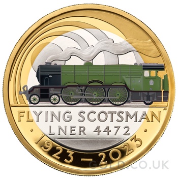 2023 £2 Proof 100th Anniversary of the Flying Scotsman Silver Coin Colour Boxed