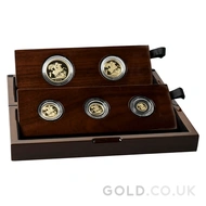2015 Gold Proof Sovereign Five Coin Boxed Set (Fourth Head)