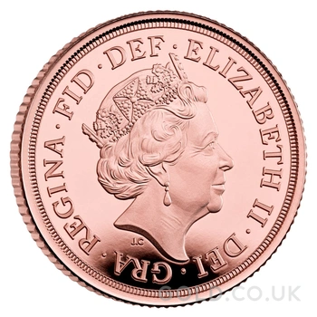 2022 Gold Sovereign Coin Elizabeth II Fifth Head Proof