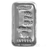 100g Metalor Silver Bar