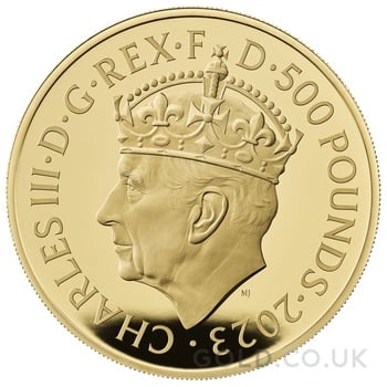 2023 5oz Gold Coronation of King Charles III Proof Coin Boxed