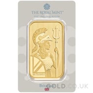 100g Britannia Minted Gold Bar