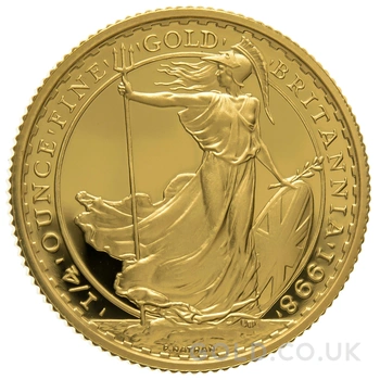 1998 1/4oz Proof Gold Britannia Coin